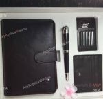 AAA Quality Montblanc Jules Verne Fountain pen and Notebook Set
